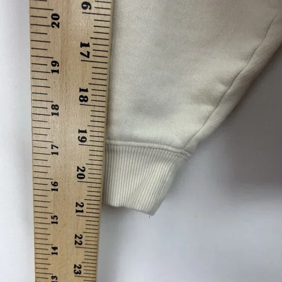 Clare V. Sweatshirt Pullover Women's M Cream Le Weekend Embroidered Crewneck - Picture 6 of 13